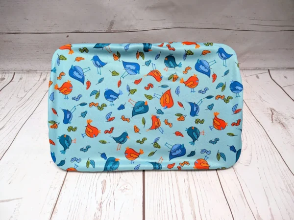 Couvre-bol rectangulaire (lasagne) Taille & Retailles en tissu Festin d'oiseaux
