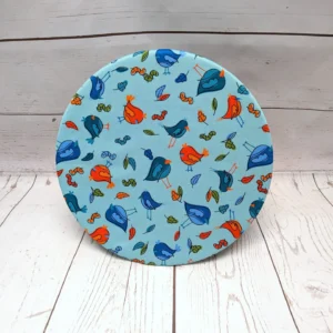 Grand couvre-bol Taille & Retailles en tissu Festin d'oiseaux