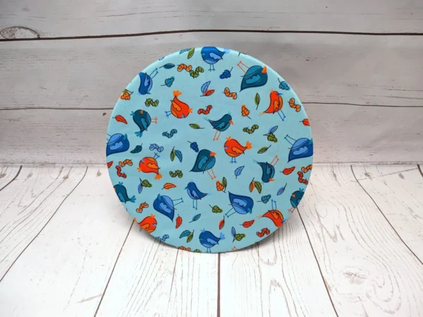 Grand couvre-bol Taille & Retailles en tissu Festin d'oiseaux