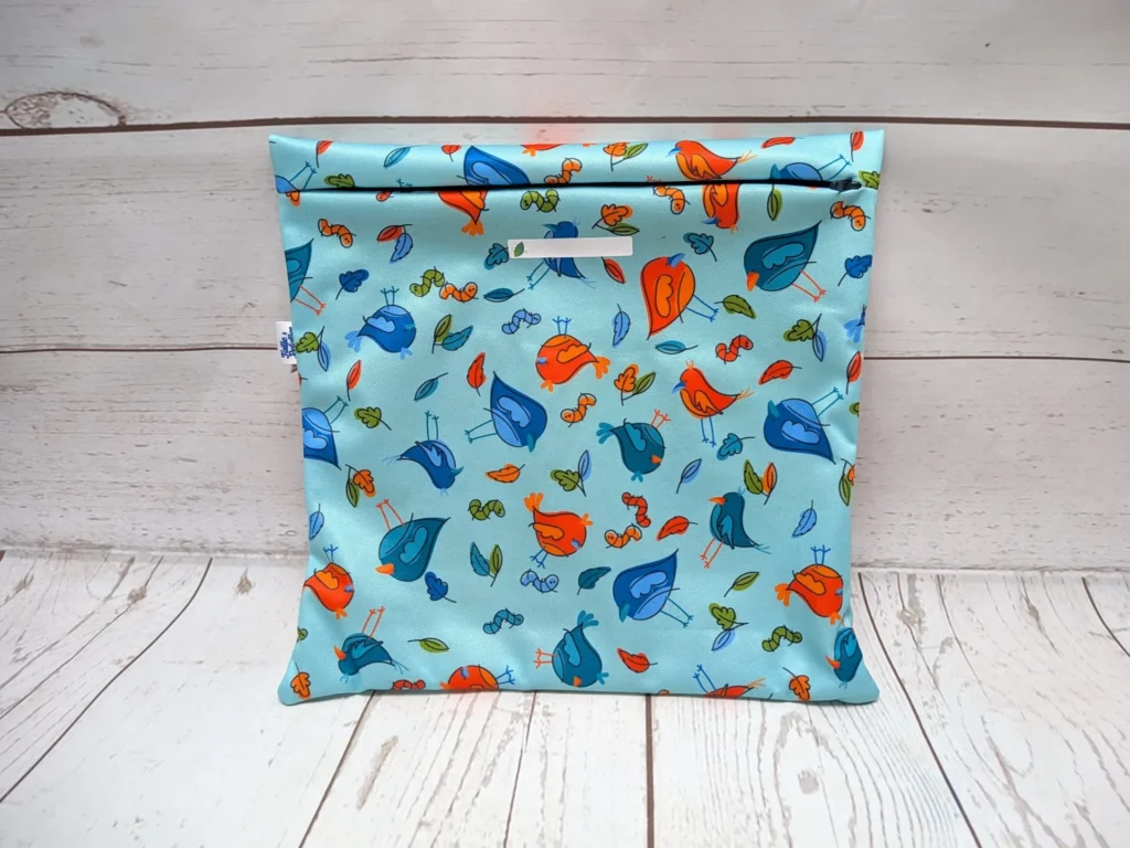 Grand sac congélation Taille & Retailles en tissu Festin d'oiseaux