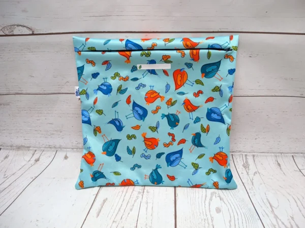 Grand sac congélation Taille & Retailles en tissu Festin d'oiseaux