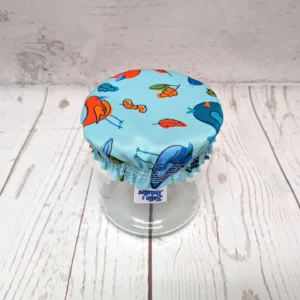 Mini couvre-bol Taille & Retailles en tissu Festin d'oiseaux