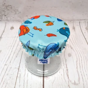 Mini couvre-bol Taille & Retailles en tissu Festin d'oiseaux