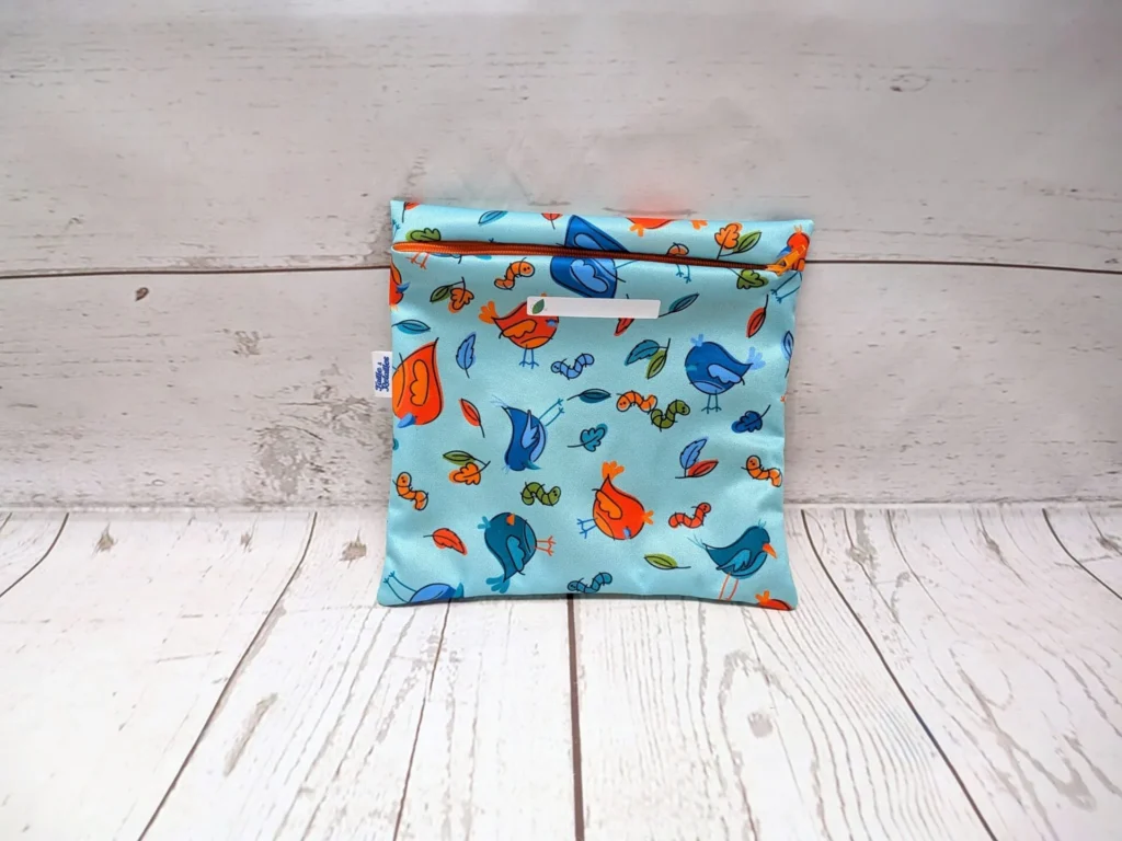 Sac à sandwich Taille & Retailles en tissu Festin d'oiseaux