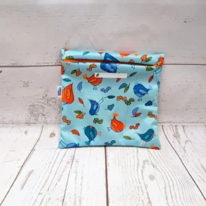 Sac à sandwich Taille & Retailles en tissu Festin d'oiseaux