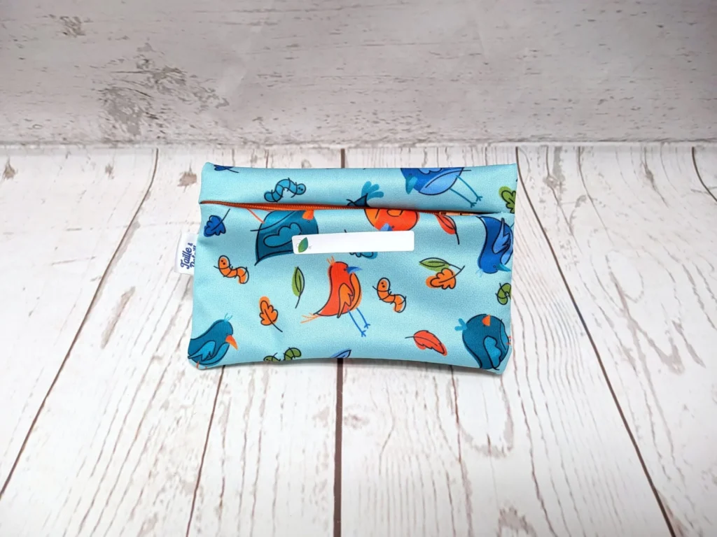 Sac collation Taille & Retailles en tissu Festin d'oiseaux