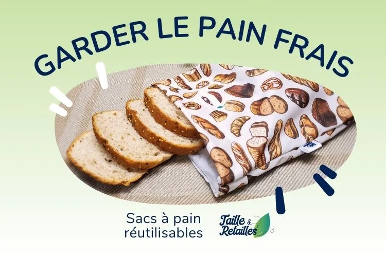 Sac à pain réutilisable Taille & Retailles - Garder le pain frais