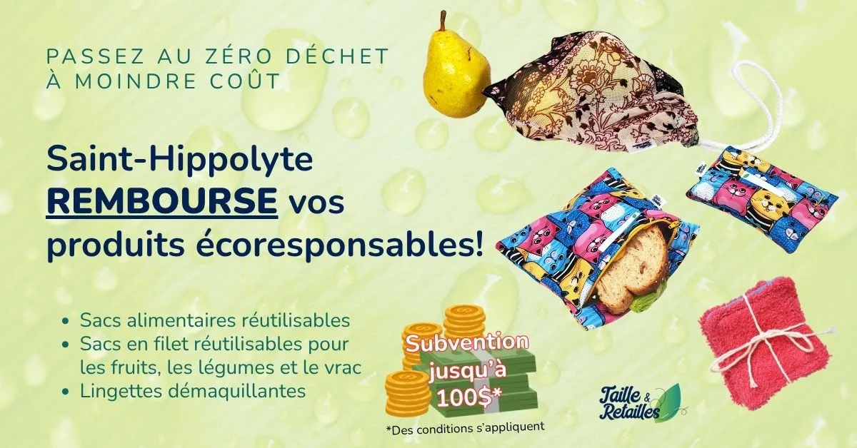 Pub subvention zéro déchet - subvention partielle - filet+sacs+lgt