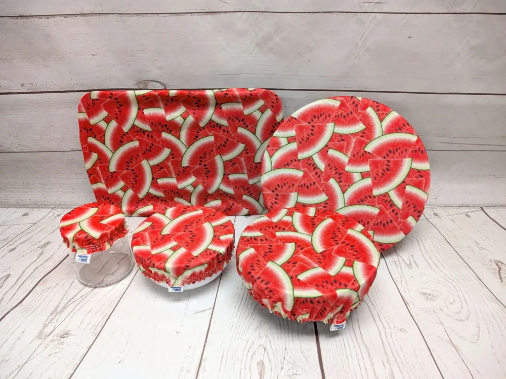 Ensemble de couvre-bols Taille & Retailles en tissu Melons juteux