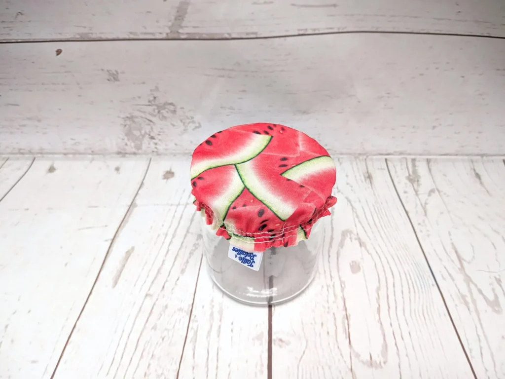 Mini couvre-bol Taille & Retailles en tissu Melons juteux
