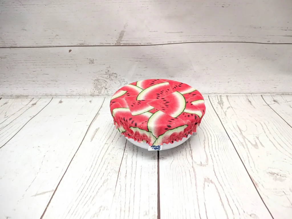 Petit couvre-bol Taille & Retailles en tissu Melons juteux