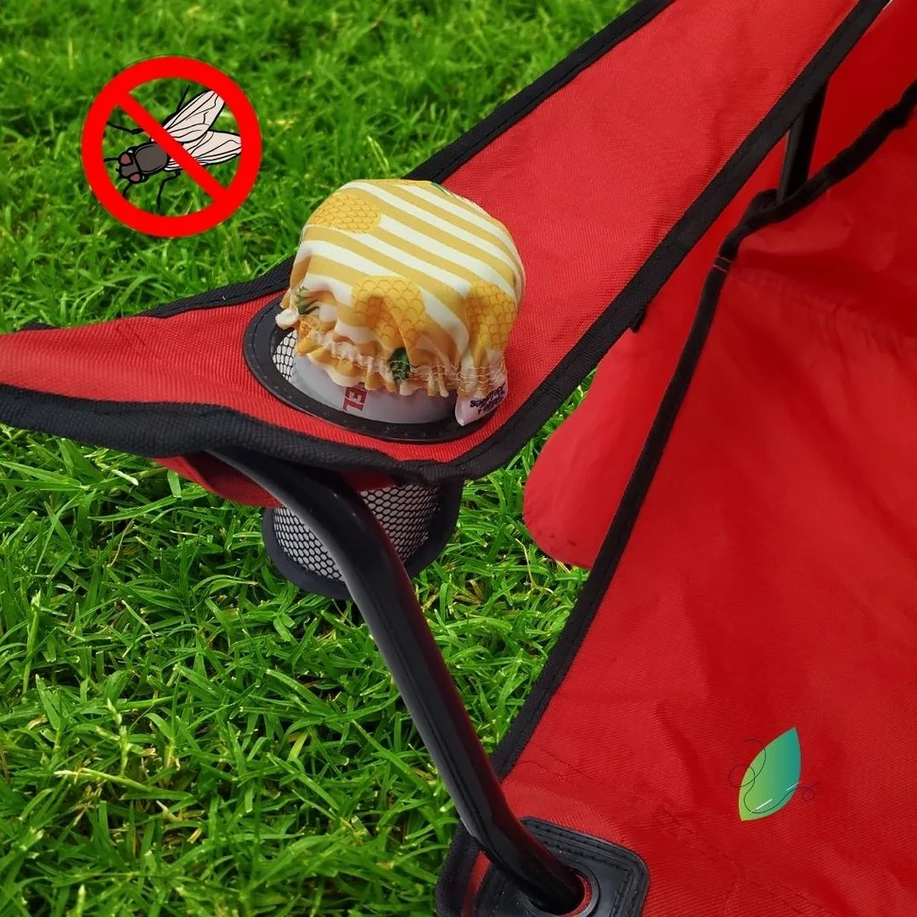 Camping - mini couvre-bol contre les mouches dans les canettes