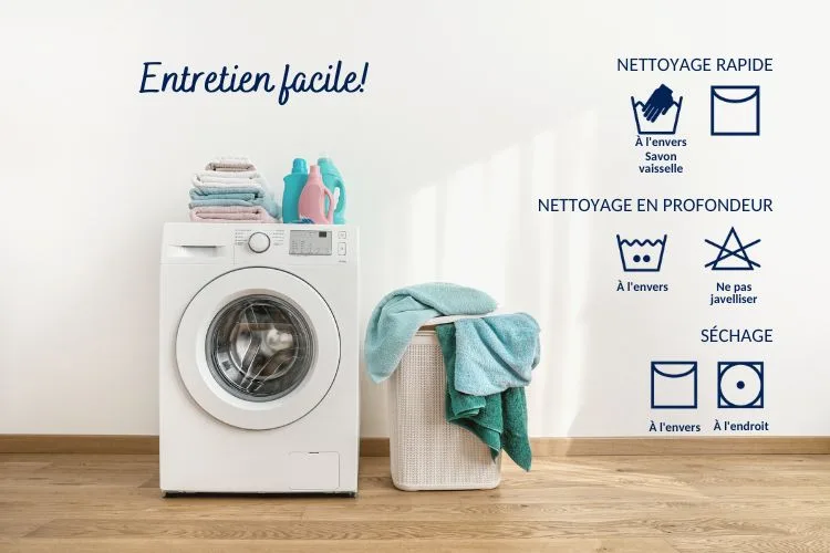 Sacs alimentaires et couvre-bols Taille & Retailles - entretien facile à la machine à laver