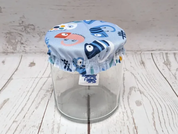Mini couvre-bol Taille & Retailles en tissu Caméléons