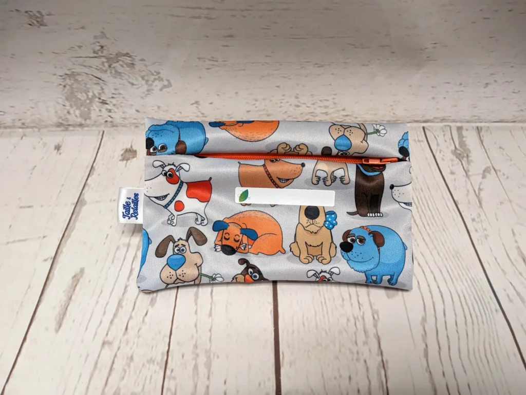 Sac collation Taille & Retailles en tissu Chiens rigolos