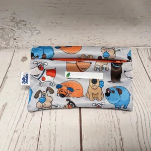 Sac collation Taille & Retailles en tissu Chiens rigolos