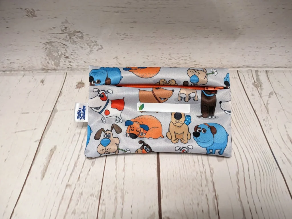 Sac collation Taille & Retailles en tissu Chiens rigolos