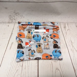 Sac sandwich Taille & Retailles en tissu Chiens rigolos